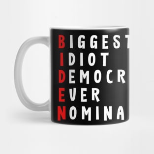 Anti Biden Biggest Idiot Democrats Ever Nominated Mug